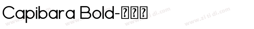 Capibara Bold字体转换